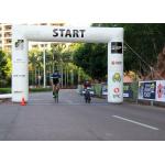 White Used Inflatable Entrance Arch 6 - 15 M Width With Sand Bags And Ropes for sale
