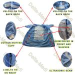 Hospital Medical 45gsm Disposable SMS Surgical Gown Ultrasonic Seam for sale