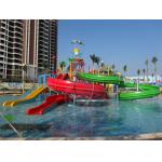 Playground Children Splash Zone Water Slide Anti UV ISO TUV ROHS Certification for sale