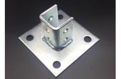 China Custom Electrical Zinc Strut Post Base Brackets supplier