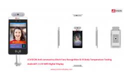 China Android OS AI Facial Recognition And Temperature Scanner 8 Inch supplier