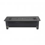 Black 1.5m Cable Desktop Embedded Flip Up Power Outlet for sale