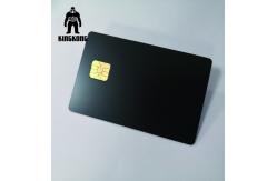China Luxury  Copper Metallic Ink Business Cards For Bank SLE4442 Chip Matt Effect supplier