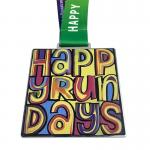 Zinc Alloy Metallic Large Size Personalized Medal / Graffiti Square Medal for sale