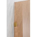 Elegant  Shower Enclosures With Tinted Glass And Golden Aluminium Frame