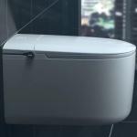Bathroom Ceramic Electric Smart Toilet with S Trap Drainage Remote AI Touchless Flush Sensor for sale