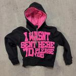 Custom Puff Print Double Layer Hoodie Pullover No String Tight Waist Heavyweight Fleece Sweatshirt Cropped Hoodies Wholesale for sale