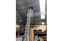 China Black Silver Aluminum Lighting Truss Customized Foldable Portable Square Aluminum Truss supplier