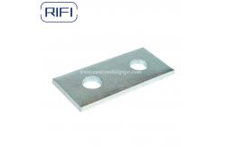 China M8 Square Plate Unistrut Compatible Strut System Fitting Zinc Plated One Hole supplier