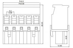 China 2P Electrical Plug-In Terminal Block Wire Range 28 Awg 12 Awg supplier