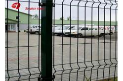 China Security Green Powser Coating Wire Mesh Fence Panels For Residential supplier