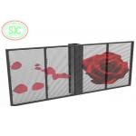 SMD3535 7500cd/m2 transparent P7.82-15.628 Mesh LED display with competitive price for sale