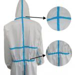 VASTPROTECT-604 Microporous Nonwoven Coverall With Stick Strip En14126 Working Overall for sale