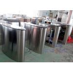Retractable Automated Gate Systems / Rfid Card Reader And Fingerprint Flap Barrier Turnstile for sale