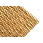 Spiral Fabric Decorative Wire Mesh In Antioxidant Brass For Shade Screens for sale