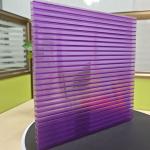 10mm 2.1m*5.8m Purple Polycarbonate Sheets  Four-Layer Structure for sale