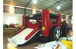 China New inflatable blast zone themed combo PVC material red small car inflatable combo supplier