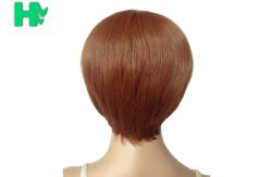 China Heat Safe Short Synthetic Wigs , Medium Length Bob Wigs Tangle Free supplier