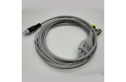 China Primedic ECG Trunk Cable , One Piece Ecg Electrode Cable IEC Standard With Snap supplier