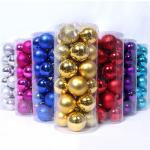 24Pcs Plastic Multicolor Christmas Balls Ornaments For Xmas Christmas Tree for sale