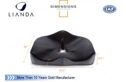 China Coccyx Orthopedic Enhanced Memory Foam Cushion Grey Black Beige supplier