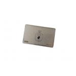 QR Code Signature Panel Membership VIP Card Metal Silver Frosted