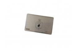 China QR Code Signature Panel Membership VIP Card Metal Silver Frosted supplier