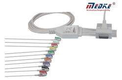 China Defibrilators Compatible Burdick Shielded DB15 EKG Machine Cable supplier