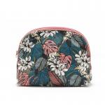 Beauty Eco Friendly Canvas Portable Floral Cosmetic Bag for sale