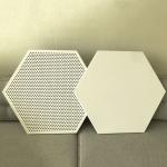 1100 Aluminum Metal Ceiling Hexagon Ceiling Panels 404mm Clip In for sale