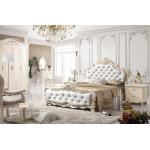 luxury French style solid wood bed room furniture for sale