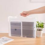 SGS Plastic A4 Clear Storage Boxes Waterproof With Handle Office Filing Boxes