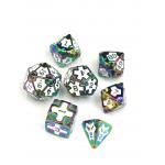 Baroque 7 Piece Polyhedral Gaming Dice Set Metal Sharp Edge For RPG