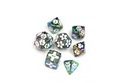 China Baroque 7 Piece Polyhedral Gaming Dice Set Metal Sharp Edge For RPG supplier