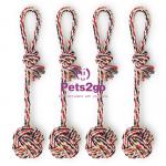 Braided 20cm Rope Pet Chew Toys For Small Medium Dogs for sale