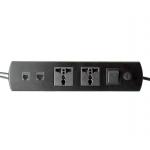 Aluminum Alloy  Universal Standard Power Data rj45 Multimedia Wall Socket Network / Desk mounted power socket for sale