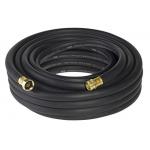 China ID 5/8 Contractor Garden Rubber Water Hose with Brass fittings , 25' 50' 75' 100' Length for sale