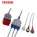 Bionet 12 Pin 3 Lead IEC Snap Connector Ecg Lead Cable for sale