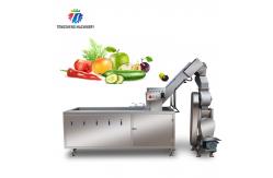 China Commercial 2.6KW Fruit And Vegetable Processing Line Bubble Cleaning Juicing Machine supplier
