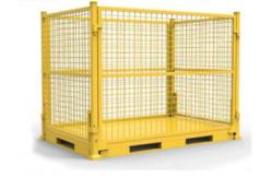 China Heavy Duty Padlock Stillage Pallet Cage Galvanized Powder Coated 1000kg-2000kg Load Capacity supplier