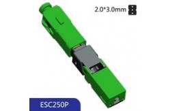 China 50N Tensile FTTH 3.0mm SC APC Embedded Fiber Quick Connector supplier