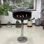 Long Burn Time Ethanol Fire Pits Freestanding Fireplace With Manual Ignition System
