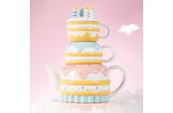 China Elegant Ceramic Tea Coffee Set In Classic / Modern Design Makes Ideal Presents supplier