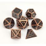 Tabletop Game Metal RPG Dice Durable Antiwear Exquisite Carving for sale