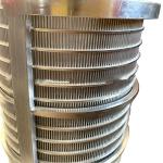 304 316 Stainless Steel Johnson Well Pipe Cone Shaped Sieve Drum Profile Wedge Wire Screen Filter Mesh for sale
