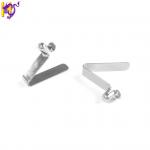 Flat Stainless Precision Stamping Parts Spring Clip Shrapnel Push Button for sale