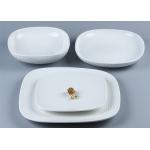 CIQ Approved Odorless Western Square Plain White Dinner Set for sale