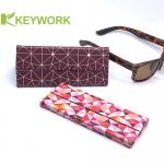 Female Foldable Triangular Metal Eyewear Case Resist Compression Chinese Factory for sale