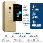 H1880mm Thickened Office Safe Box Double Rows Anti Explosion Latches Dual Intelligent Alarm