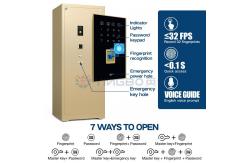 China H1880mm Thickened Office Safe Box Double Rows Anti Explosion Latches Dual Intelligent Alarm supplier